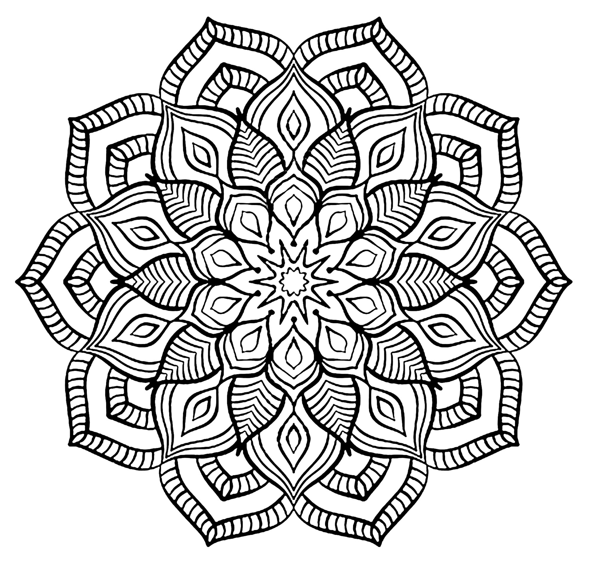 2000x1902 Mandala Complex Big Flower