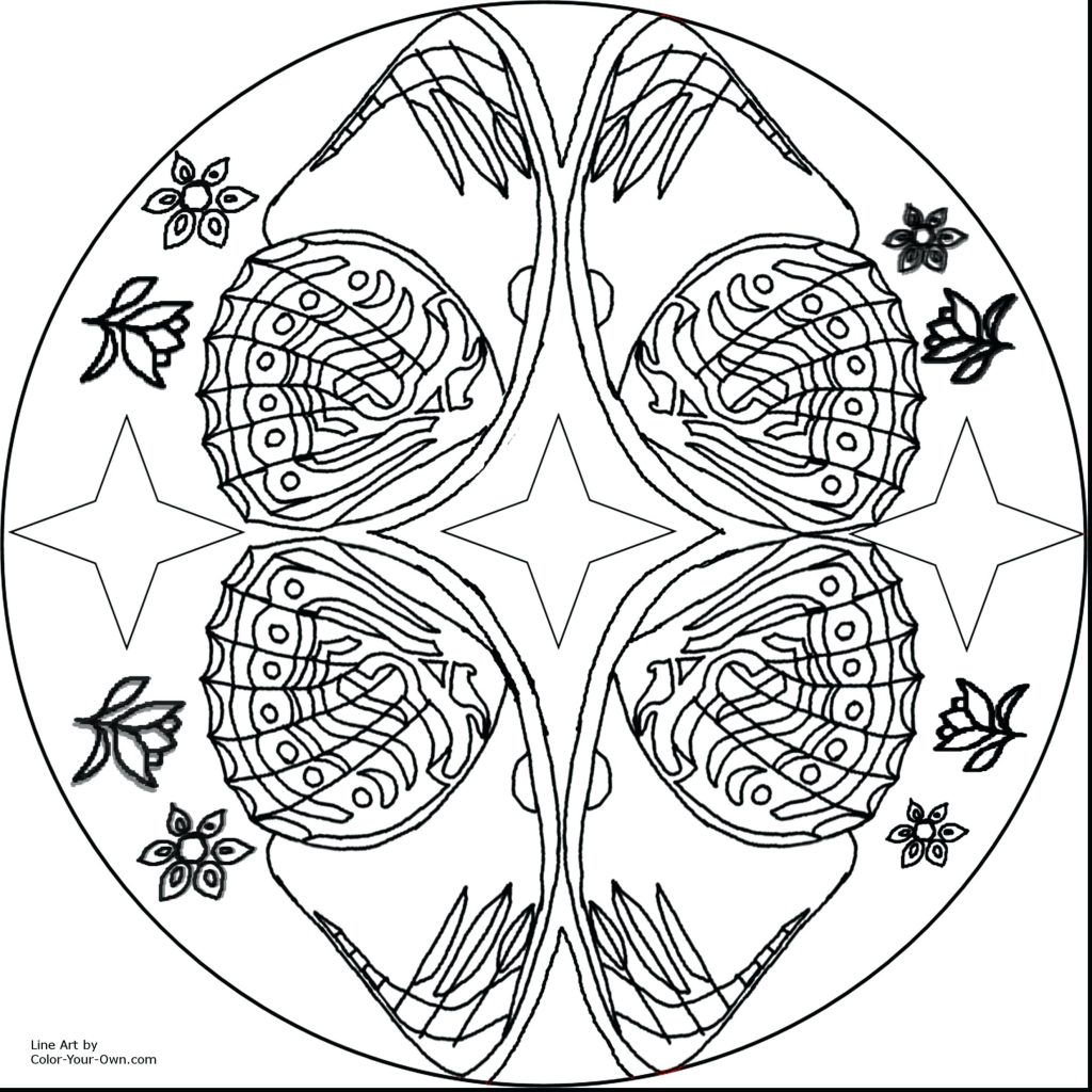 1024x1024 Coloring Page ~ Flower Mandala Coloring Pages Marvelous Butterfly
