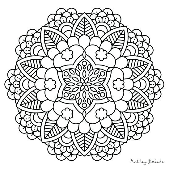 547x547 Mandala Printable Coloring Pages Wolf Coloring Pages For Adults