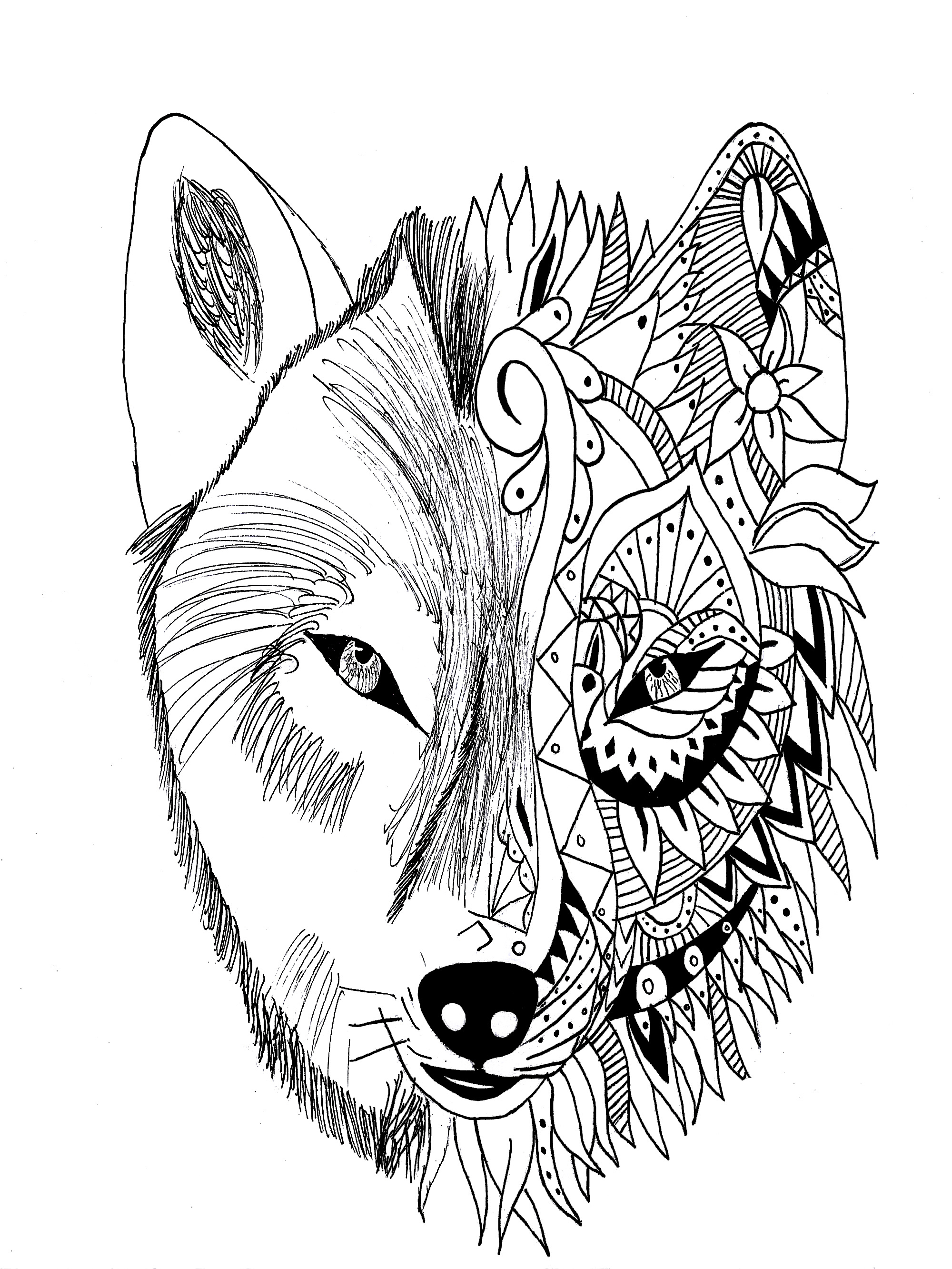 2000x2665 Tattoo Wolf Krissy