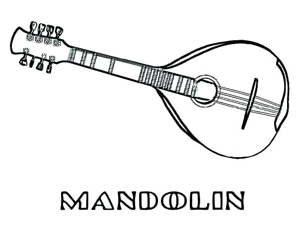 600x464 Musical Instruments Coloring Pages