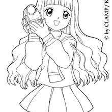 220x220 Sakura Coloring Pages