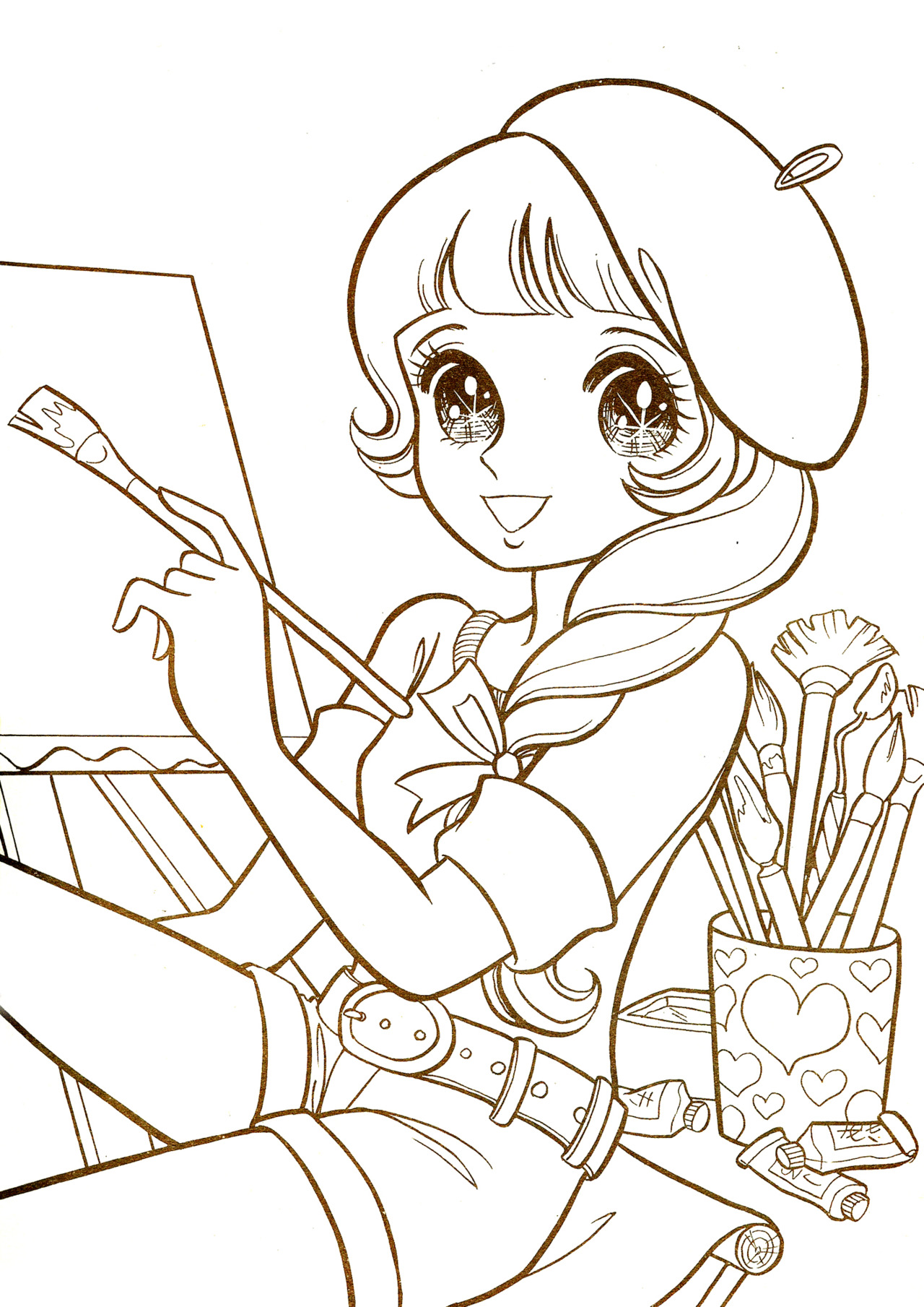 1280x1809 Excellent Abfebfddbeedabda From Manga Coloring Pages On With Hd