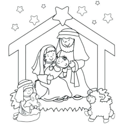 520x520 In Manger Coloring Page Coloring Pages Free Find The Newest In