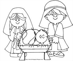 236x195 Printable Nativity Coloring Page. Free Pdf Download