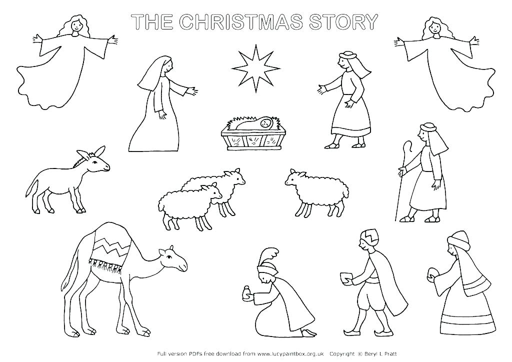 1024x724 Nativity Printable Coloring Pages