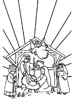 236x325 Printable Nativity Scene Coloring Pages For Kids Cool2bkids