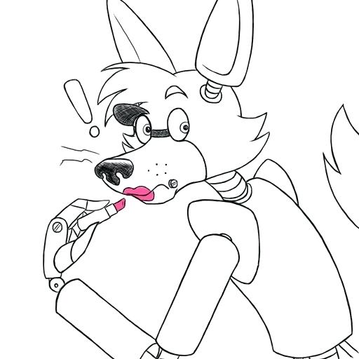 512x512 Coloring Pages For Five Nights At Freddys Coloring Pages Five