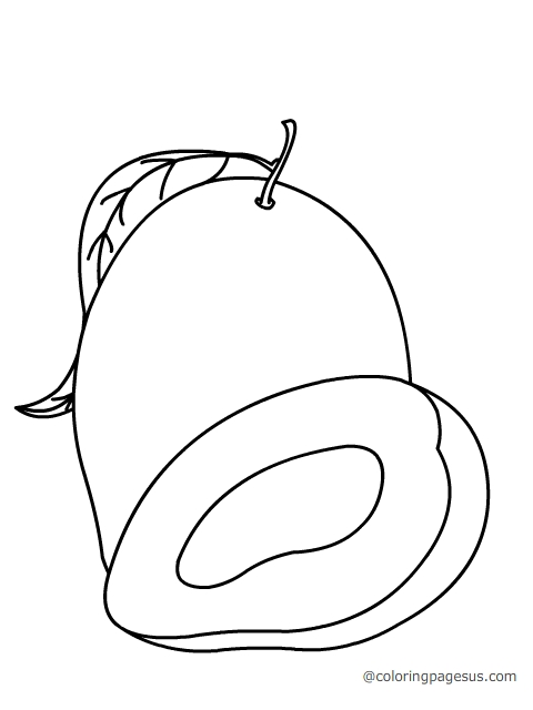 480x640 Mango Coloring Pages