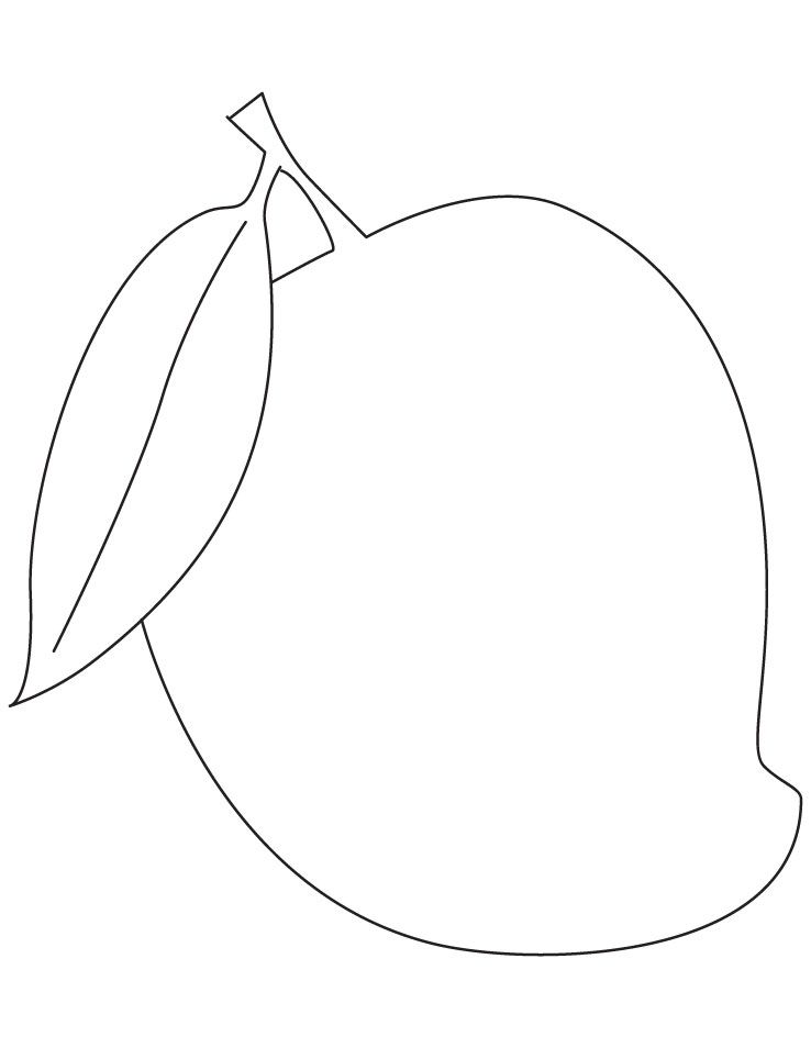 738x954 Mango Fruit Coloring Pages Mnm Actividades Para