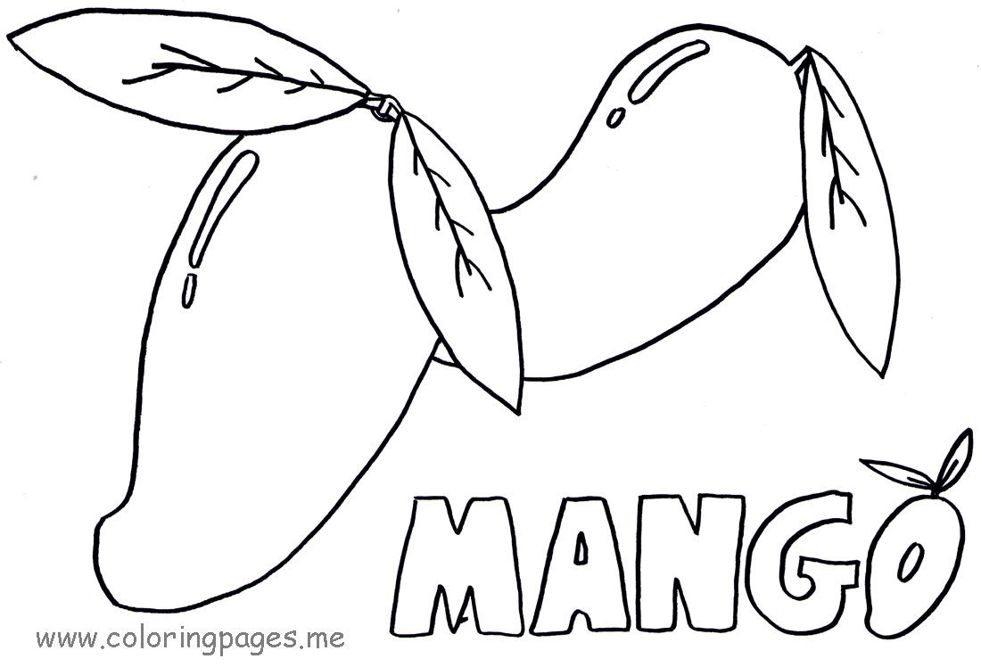 1100x748 Colouring Fruit Mango