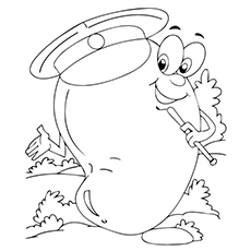 Mango Tree Coloring Page