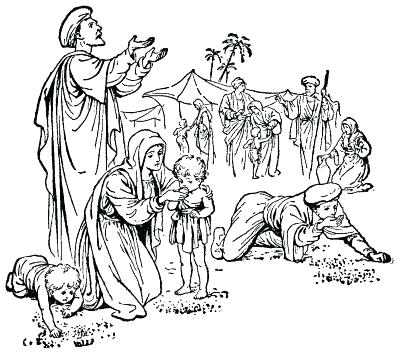 400x352 Manna Coloring Page God Gives Manna Coloring Page Printable