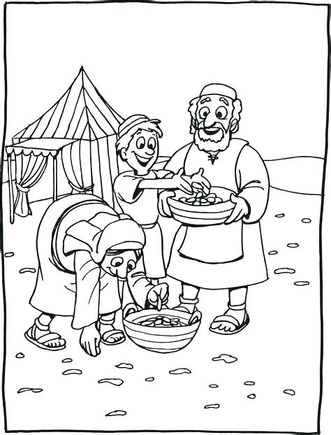 474x622 Quail Coloring Page Quail Coloring Page God Provides Manna