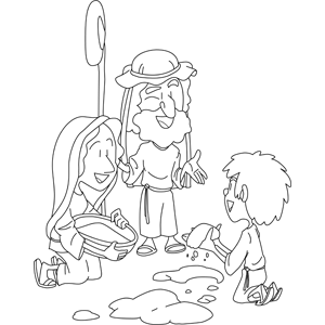 300x300 The People Of Israel Called The Bread Manna Coloring Page
