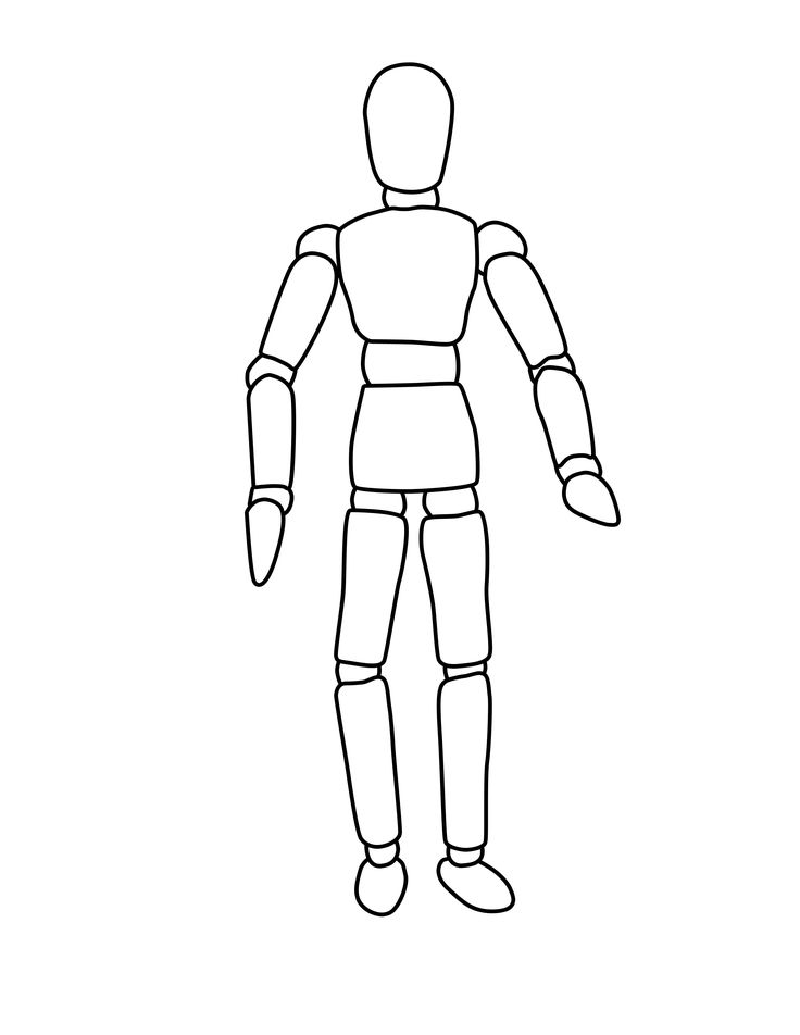 Mannequin Coloring Pages