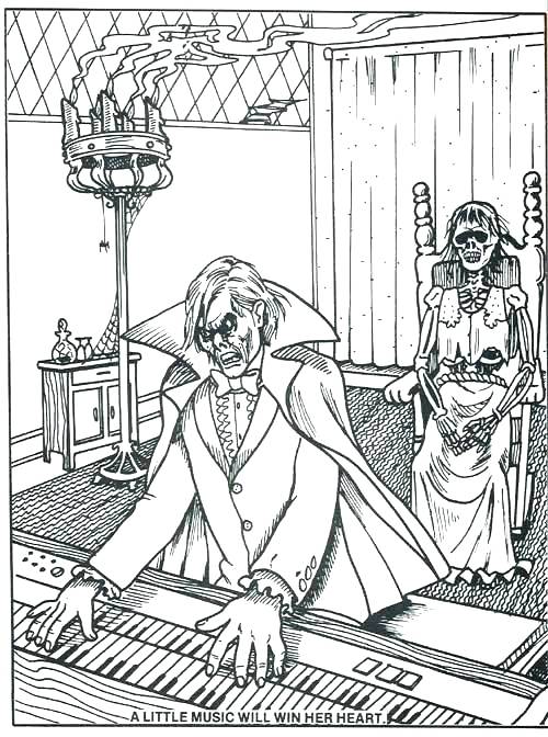 500x672 Haunted Mansion Coloring Pages Haunted Mansion Coloring Pages