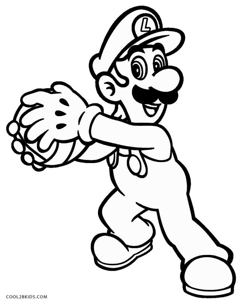 795x965 Printable Luigi Coloring Pages For Kids Cool2bkids