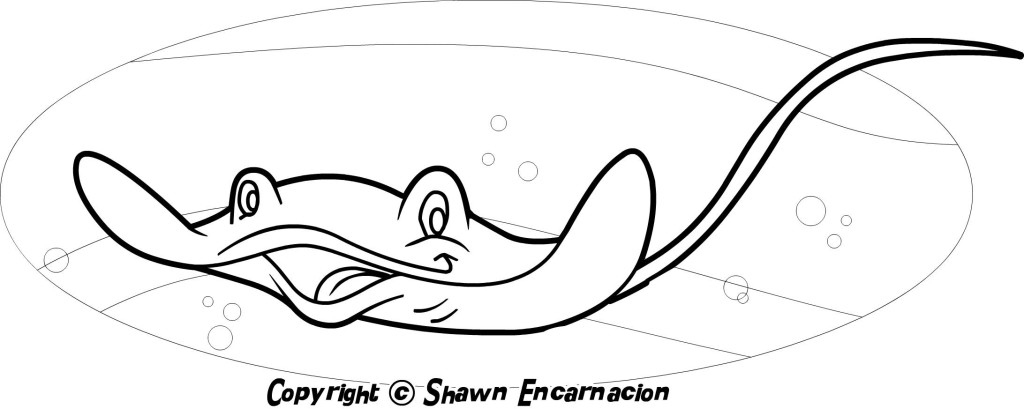 1024x409 Manta Ray Coloring Page Diannedonnelly Manta Ray Coloring Page