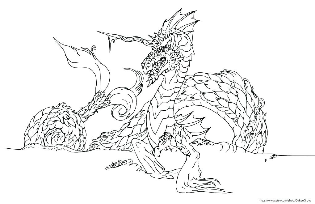 1020x660 Sea Dragon Coloring Sheets Manta Ray Page Drawing 8 Colouring