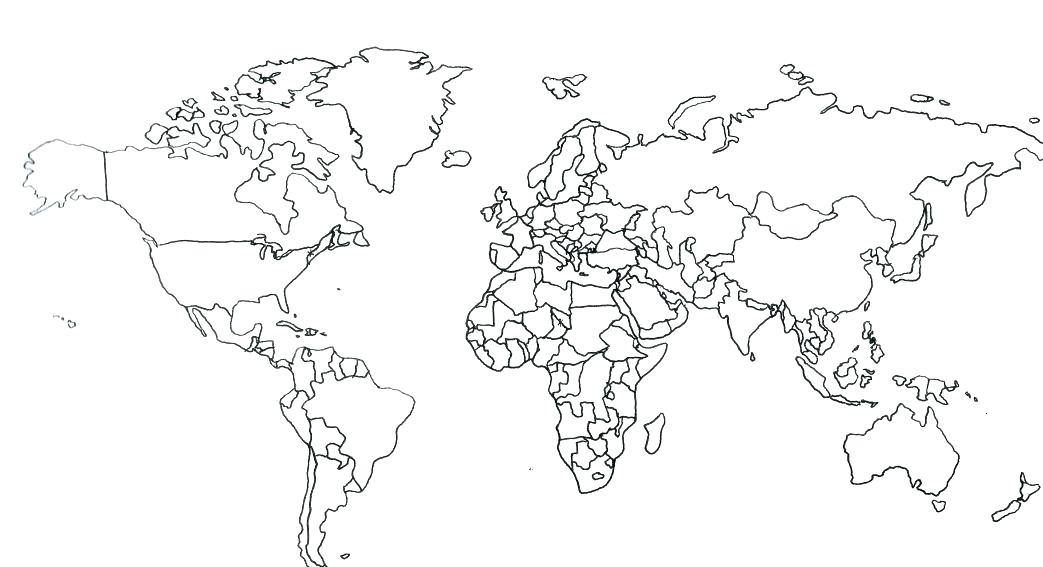 1043x567 Coloring Page World Map Impair.co