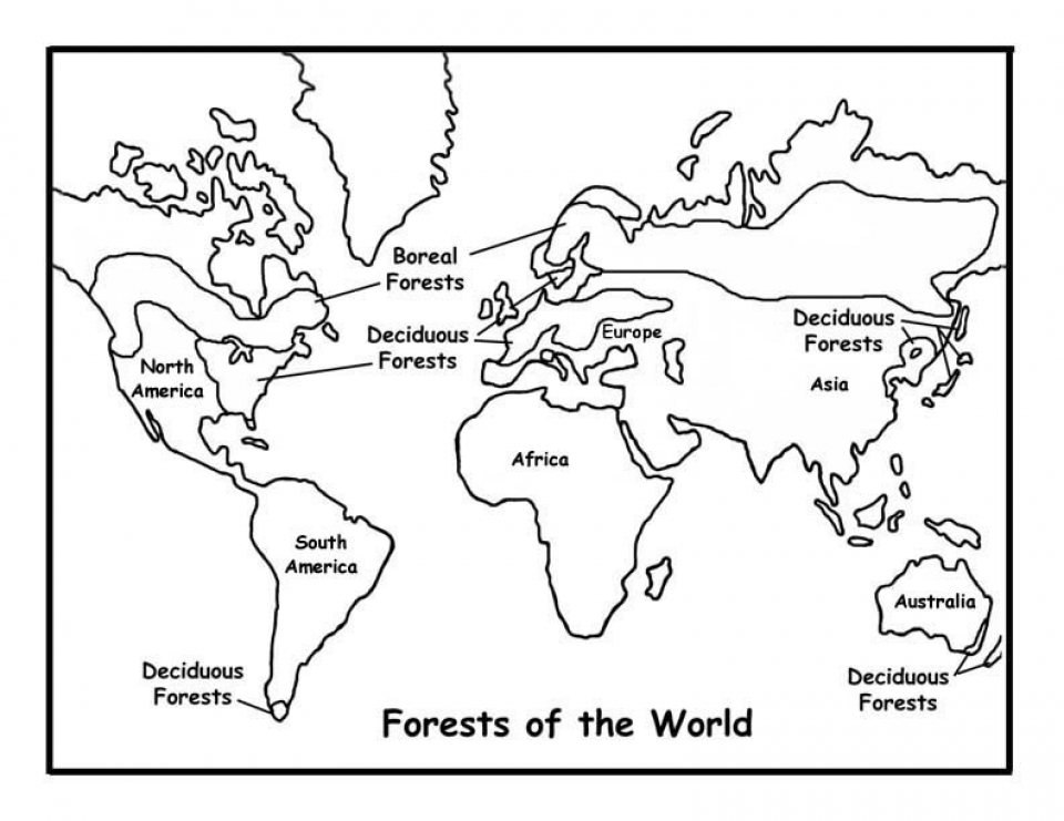 Map Coloring Pages For Kids
