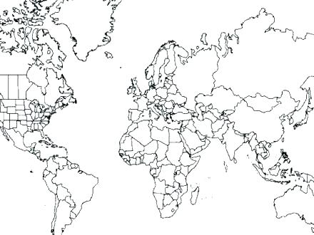 440x330 Coloring Page World Map Map Coloring Pages Map Coloring Page