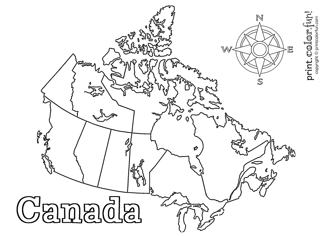 1100x800 Canada Coloring Page