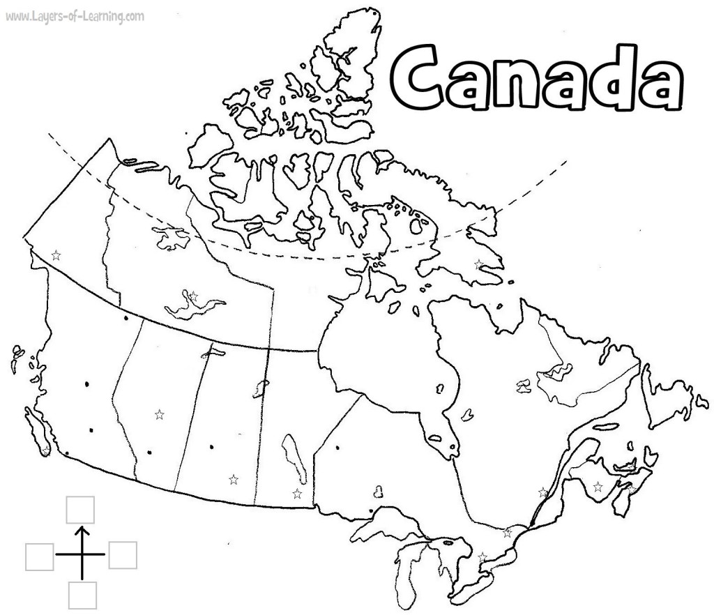 1024x882 Canada Printable Map Learning, Geography And Homeschool
