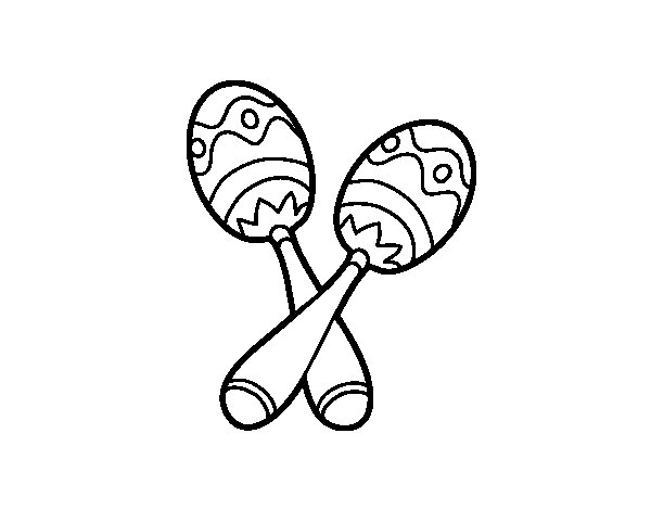 600x470 The Maracas Coloring Page