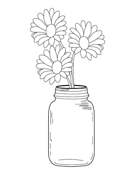 570x738 Mason Jar Coloring Page Best Photos Of Jar Coloring Page Mason Jar