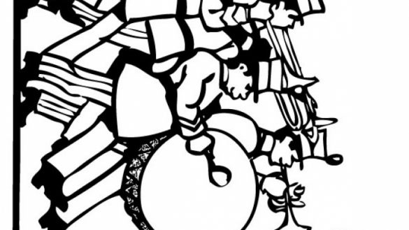 585x329 Marching Band Coloring Pages Drawing Marching