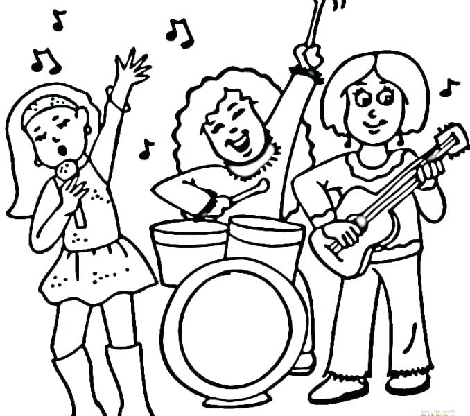 678x600 Astounding Marching Band Coloring Pages Print Marching Band