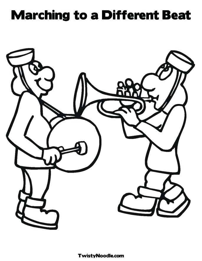 685x886 Kiss Band Coloring Pages Marching Colouring Page 2 Coloring