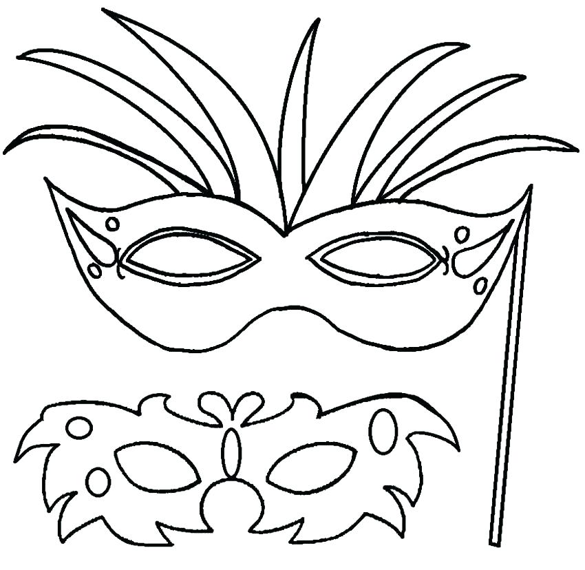 850x828 Mardi Gras Mask Coloring Pages Elegant Masks Coloring Pages Image