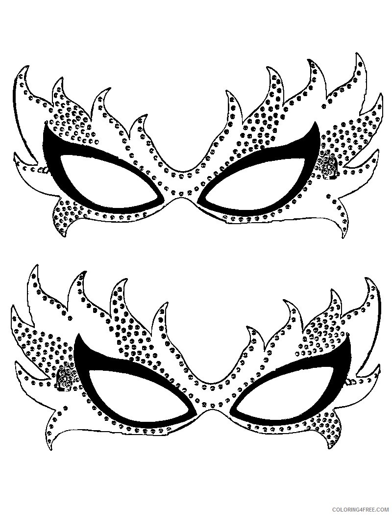 800x1050 Printable Mardi Gras Coloring Pages To Print Coloring4free