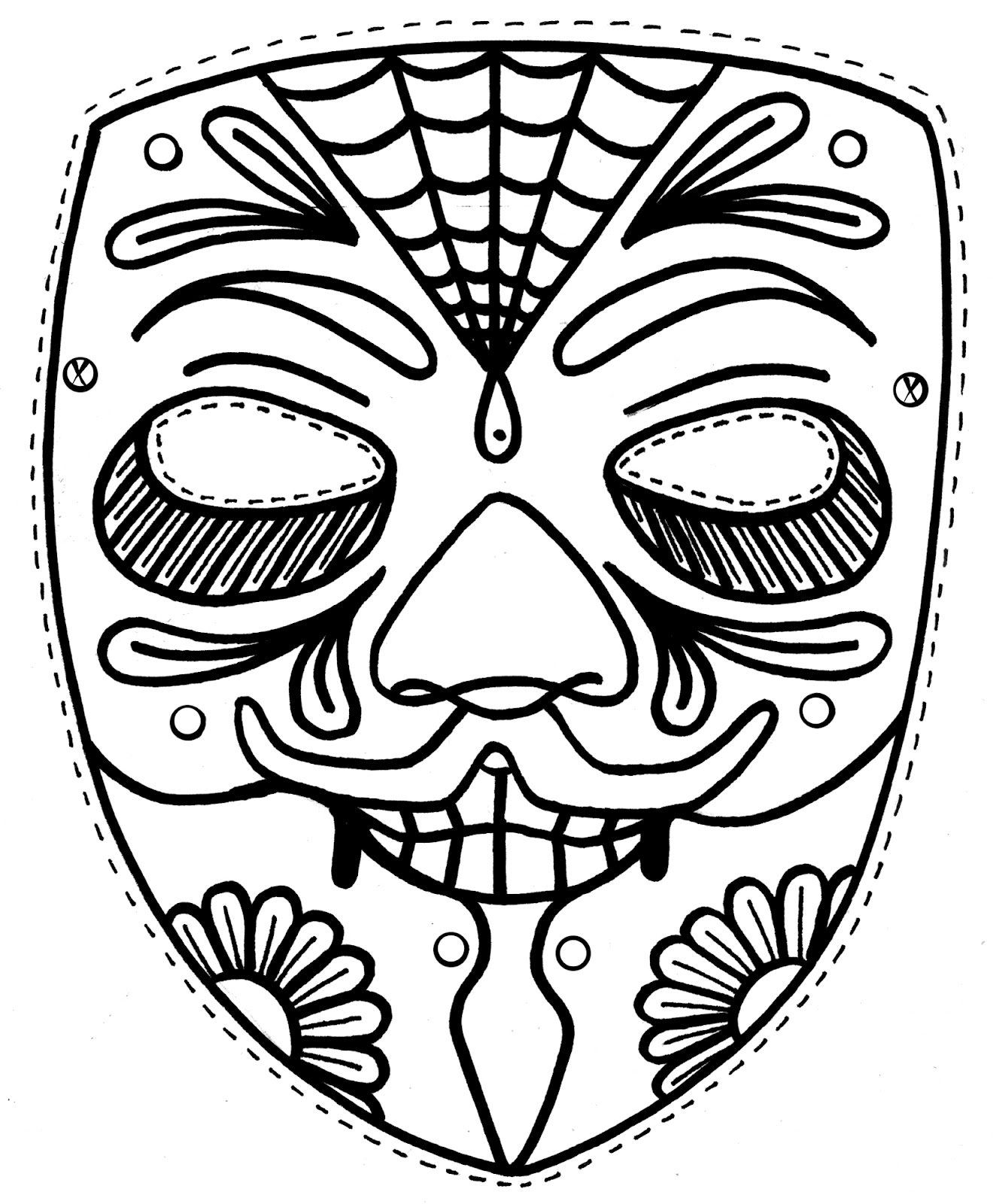 1324x1600 Free Printable Mask Coloring Pages For Kids On Mardi Gras Mask