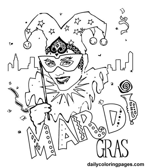 500x579 Mejores 14 De Coloring Pages (Mardi Gras) En