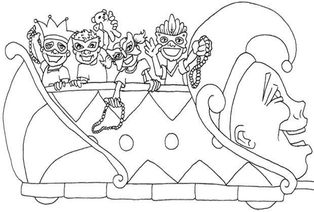 620x418 The Kids Happy Parade Mardi Gras Coloring Pages For Kids Kids