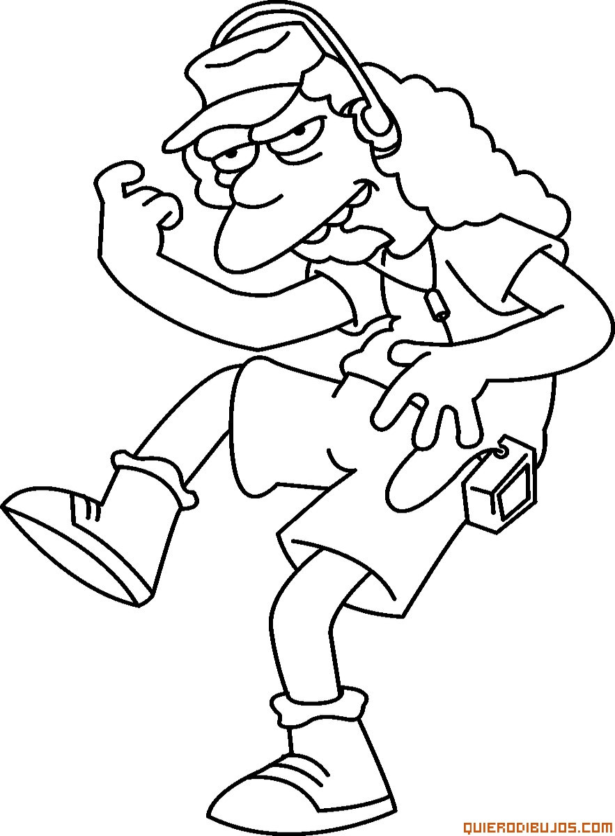 883x1200 Simpson Coloring Pages Acpra