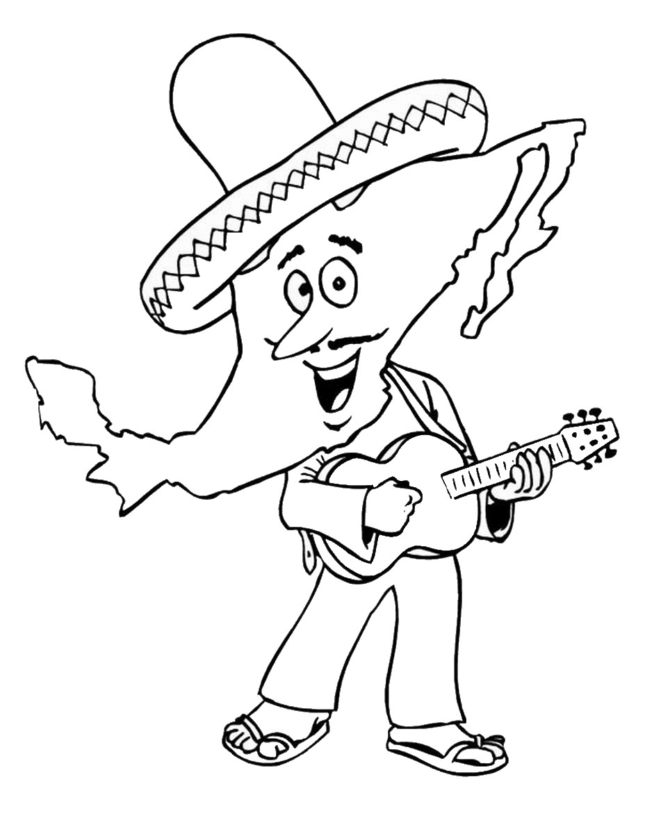 928x1200 Cinco De Mayo Coloring Pages