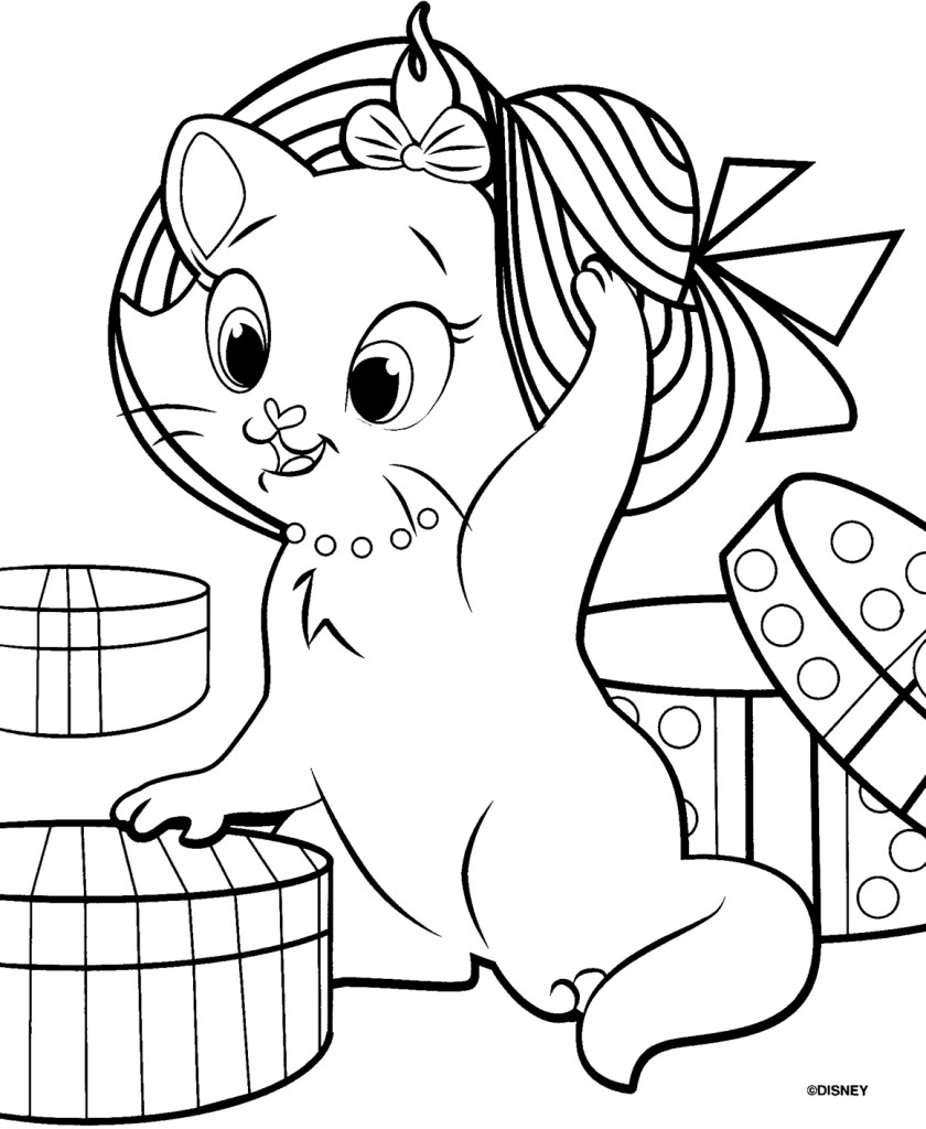 840x1024 Aristocats Coloring Pages Printable For Kids Striking