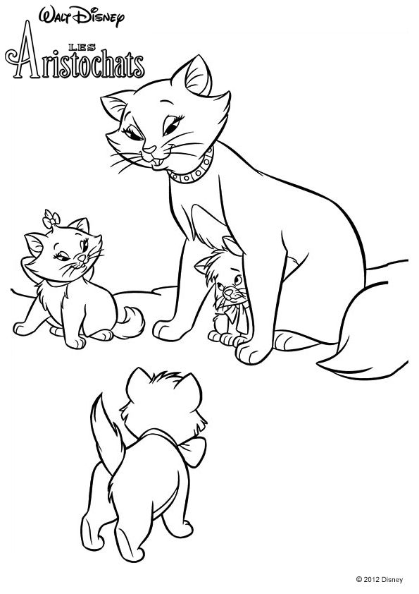595x842 Aristocats Coloring Pages Images Adul On Coloring Pages Images