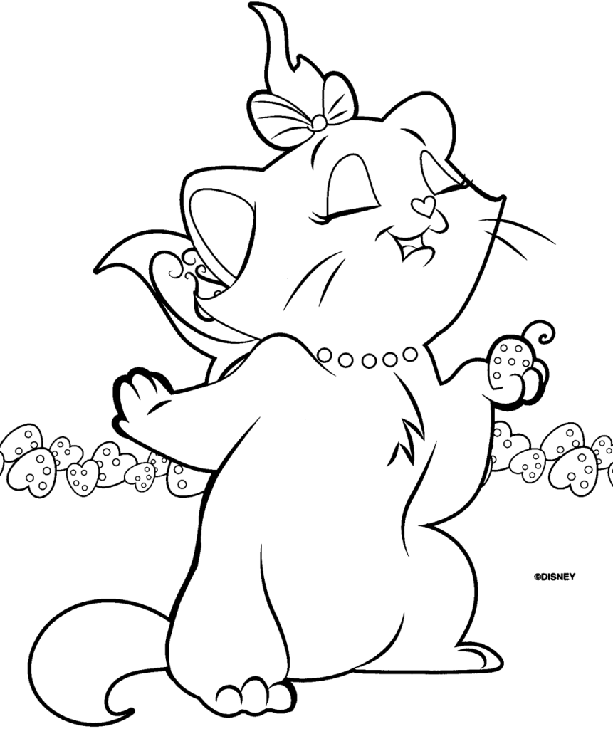 861x1024 Disney Marie Cat Coloring Pages Download And Print For Free