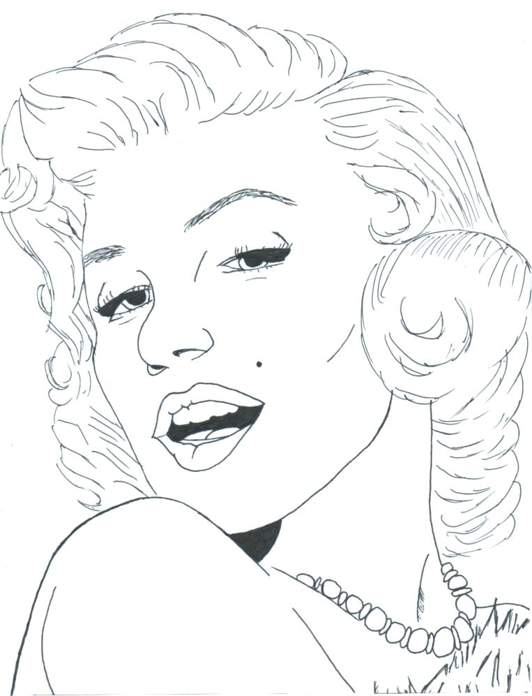 763x997 Marilyn Monroe Coloring Pages Coloring Pages Coloring Pages