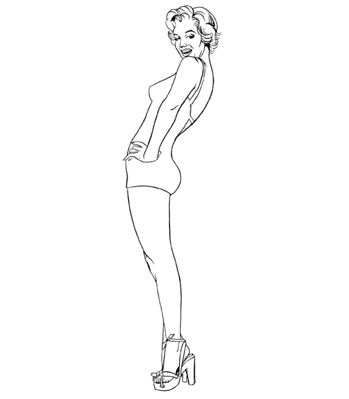 700x800 25 Best Marilyn Monnroe Coloring Pages Images