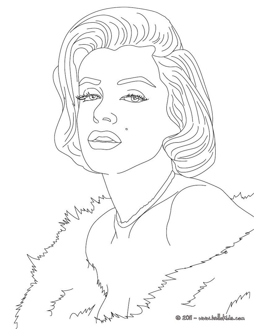 820x1060 Marylin Monroe Coloring Page Coloring Pages