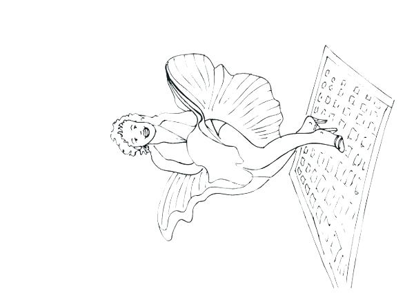 600x425 Marilyn Monroe Coloring Pages Coloring Pages For Adults Online