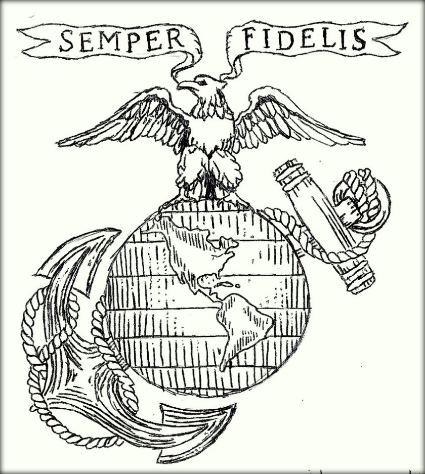 840x937 Marine Coloring Pages