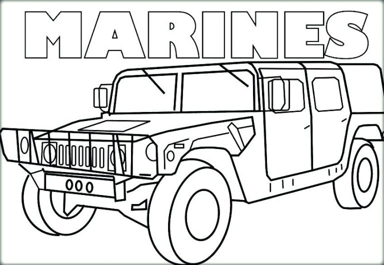 768x530 Coloring Pages For Usmc Best Of Marine Corps Car Pictures